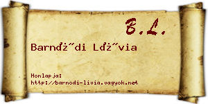 Barnódi Lívia névjegykártya
